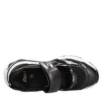 Sneakers in ecopelle e tessuto 