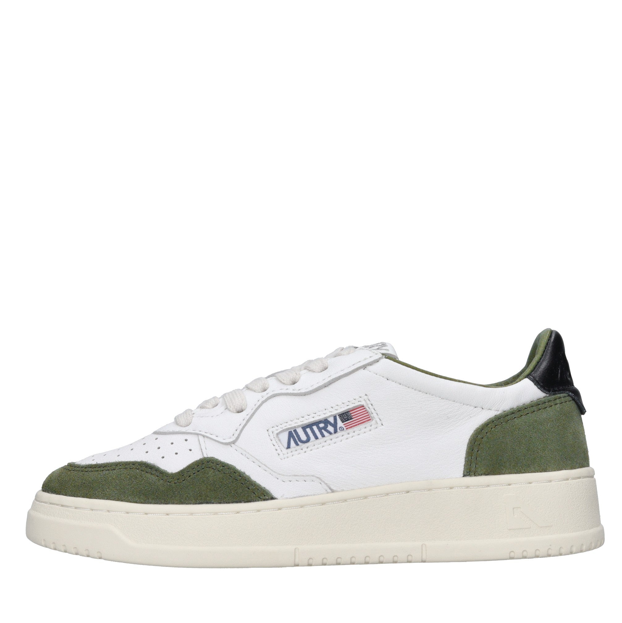 Sneakers in pelle e camoscio 