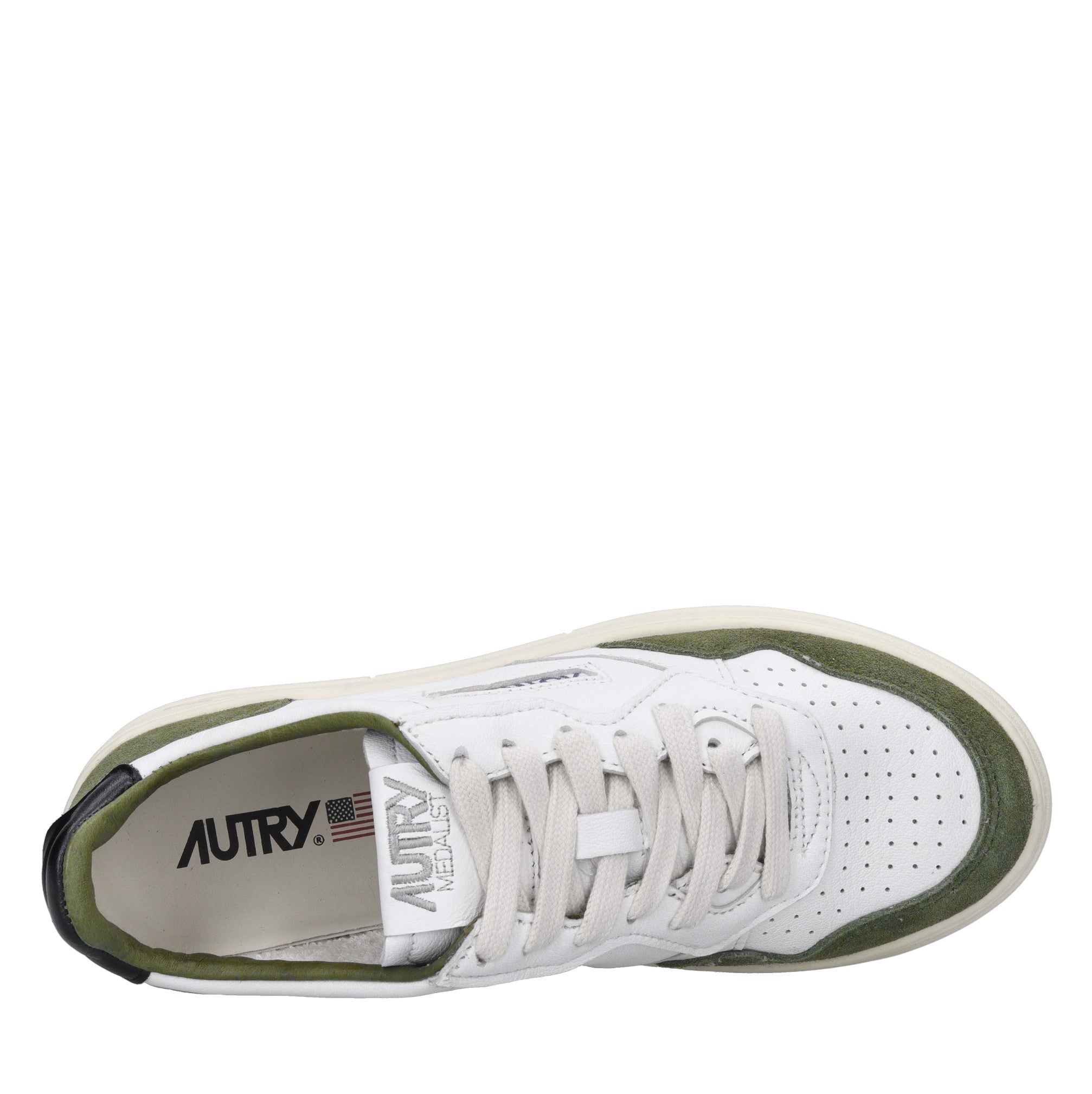 Sneakers in pelle e camoscio 