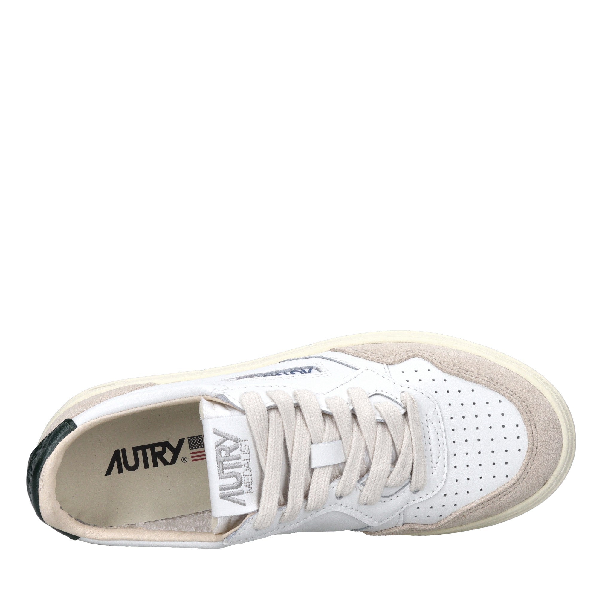 Sneakers in pelle e camoscio 