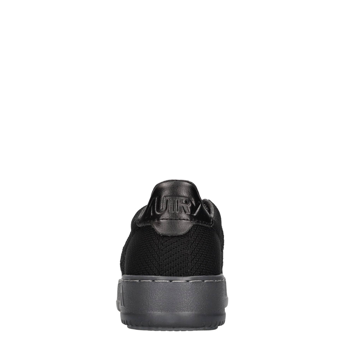 Sneakers in pelle e tessuto 