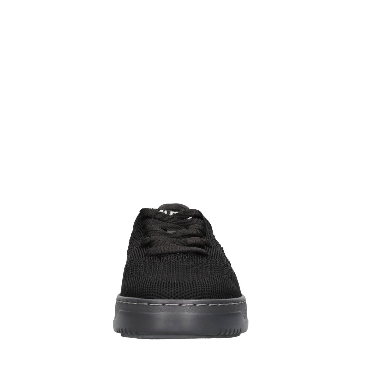 Sneakers in pelle e tessuto 