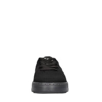 Sneakers in pelle e tessuto 