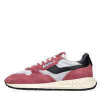 Sneakers in pelle camoscio e tessuto 