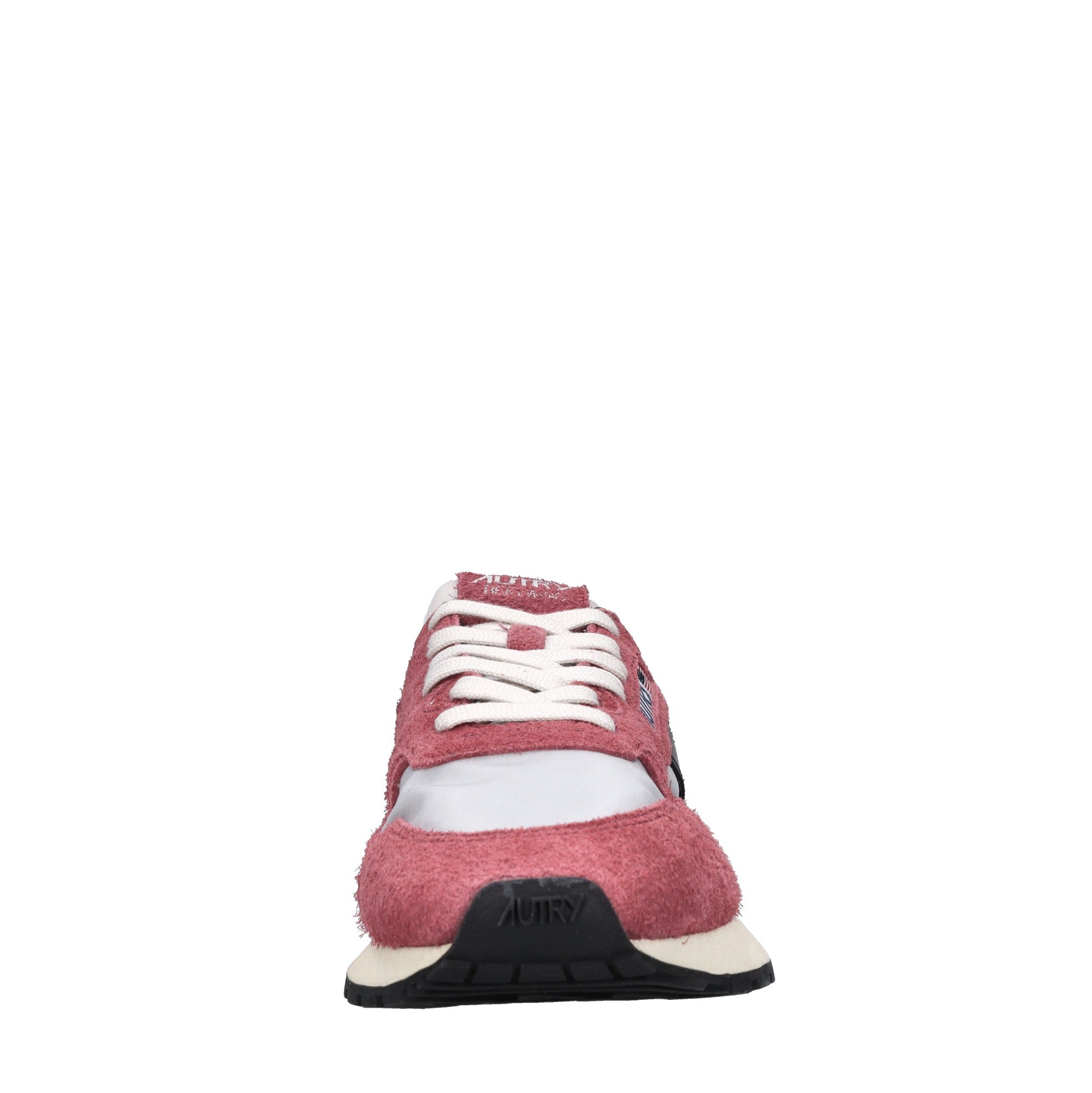 Sneakers in pelle camoscio e tessuto 