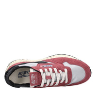 Sneakers in pelle camoscio e tessuto 