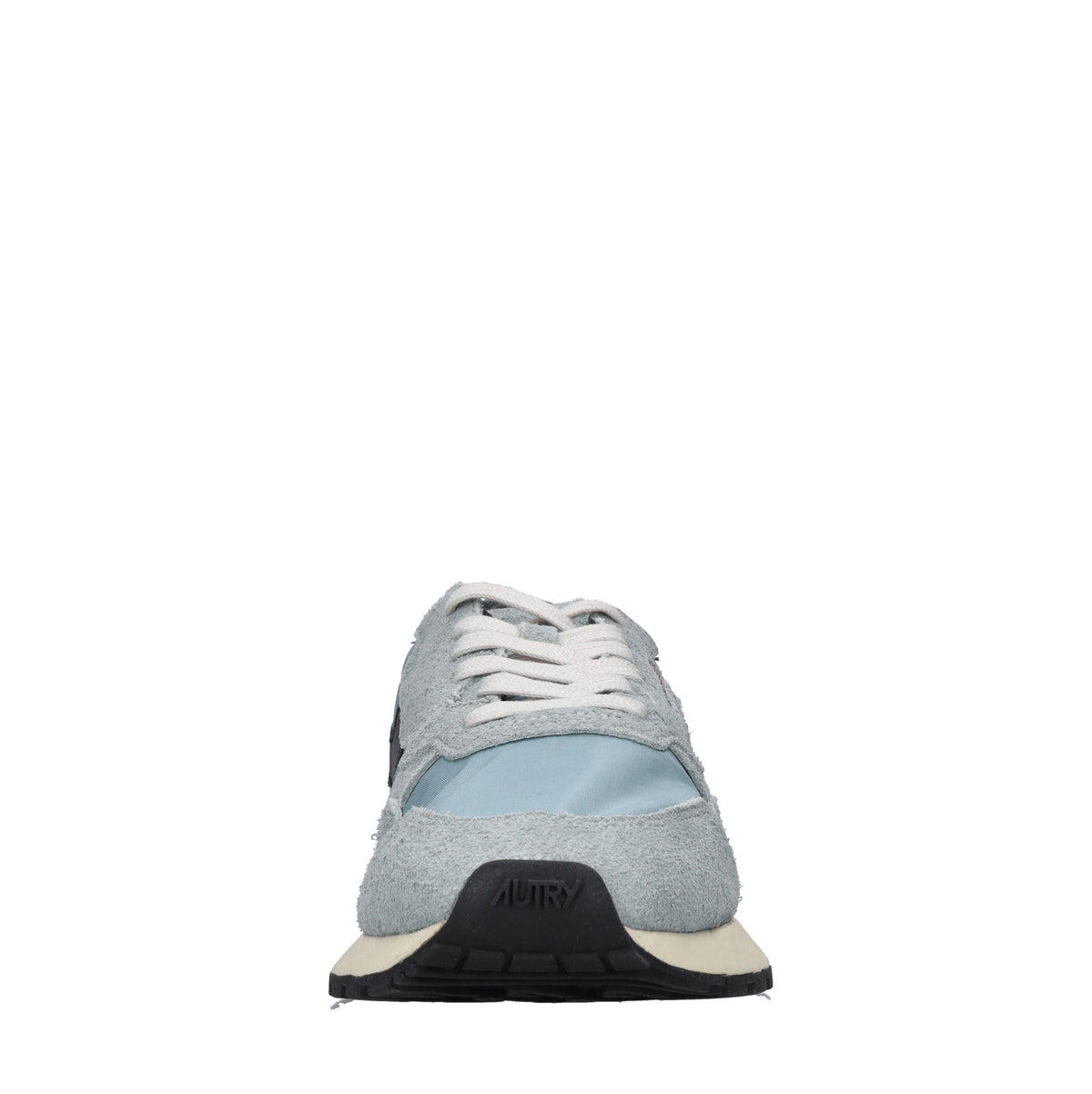 Sneakers in pelle camoscio e tessuto 