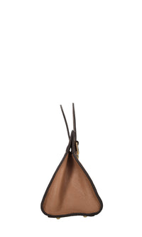 Borsa in pelle e paglia Vienna 
