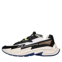 Sneakers Run Row in pelle e tessuto 