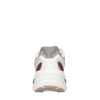 Sneakers in pelle,tessuto e gomma 