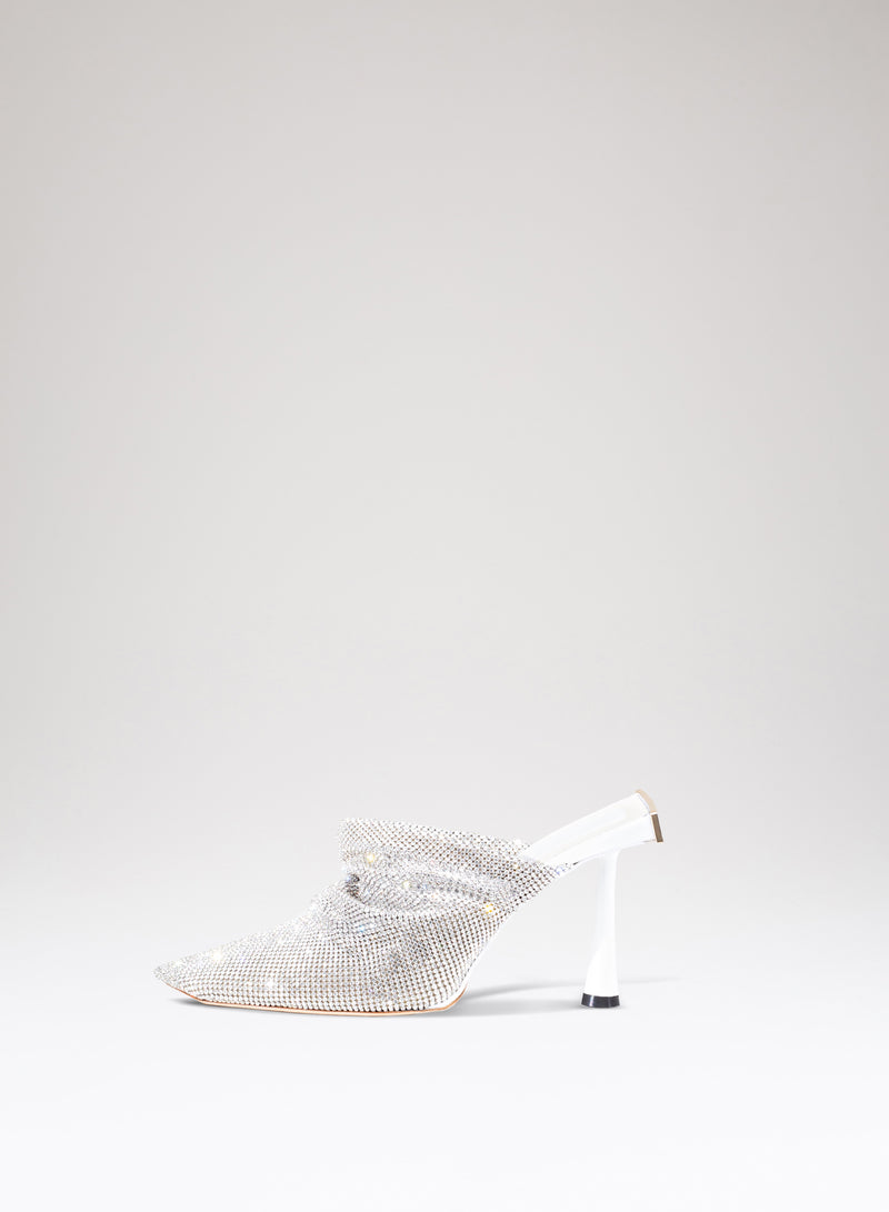Mules Goliarda in pelle e strass 