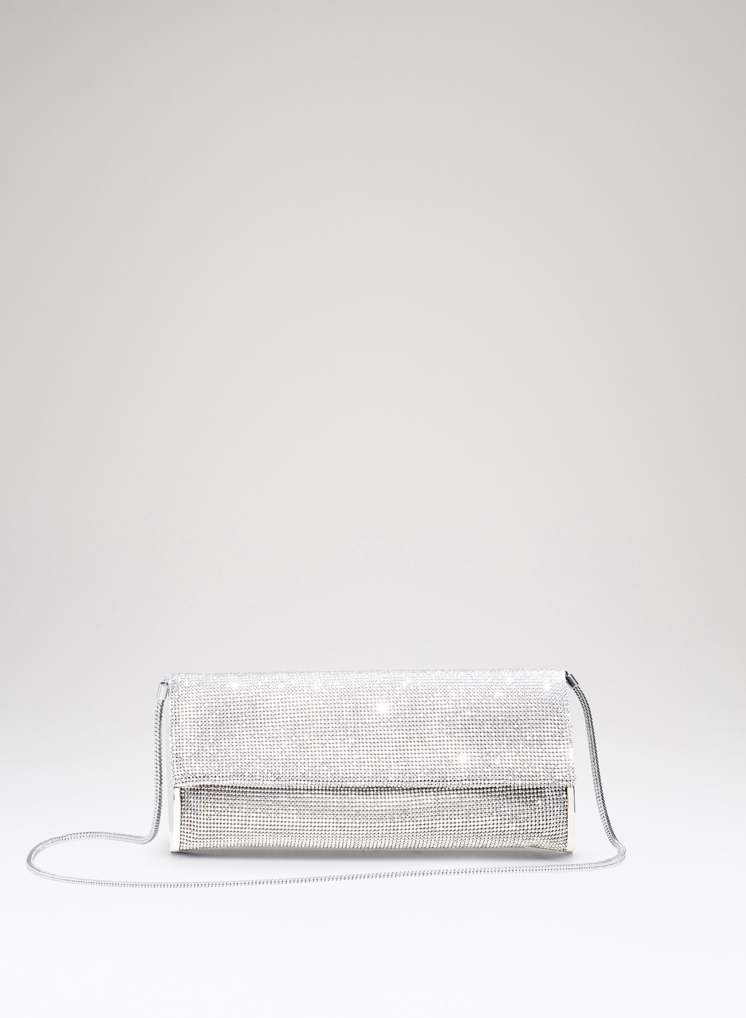 Borsa Kate in tessuto strass e metallo 