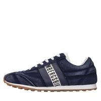 Sneakers in camoscio effetto vintage 