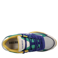 Sneakers in camoscio e tessuto 