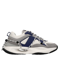 Sneakers in pelle,ecopelle e tessuto 
