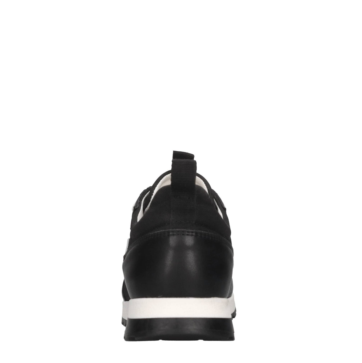 Sneakers in pelle e tessuto 