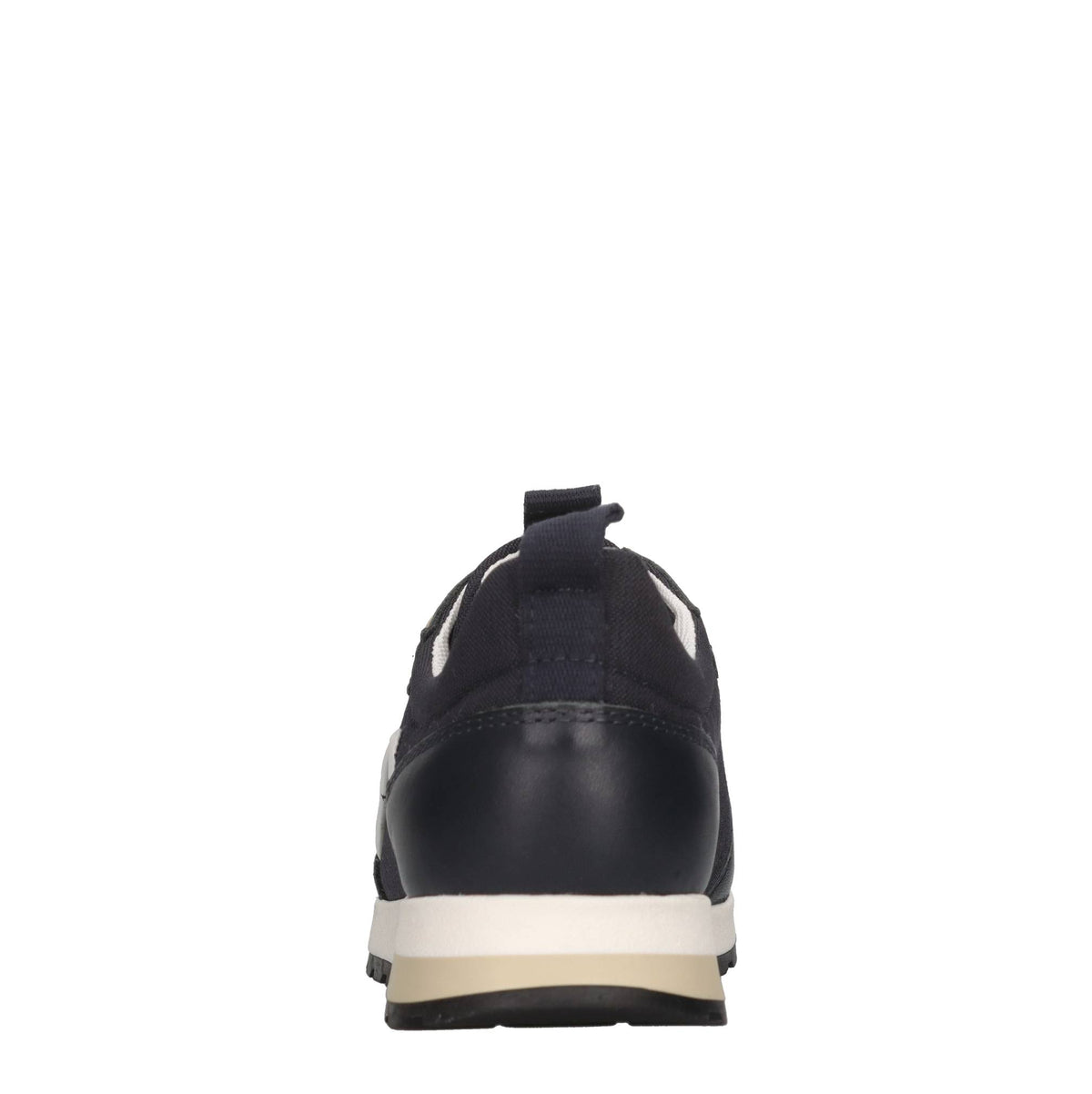 Sneakers in pelle e tessuto 