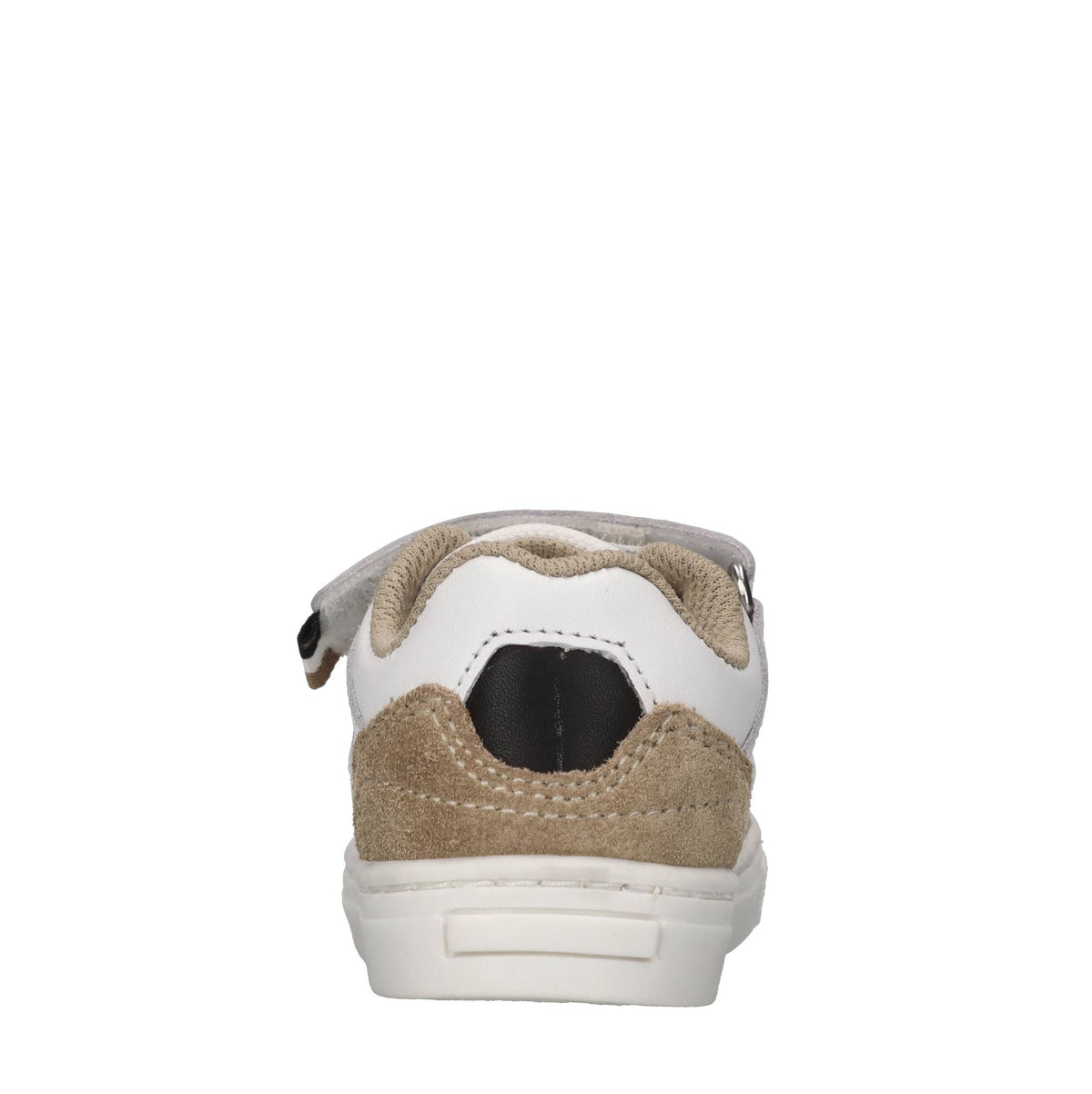 Sneakers in pelle e tessuto 