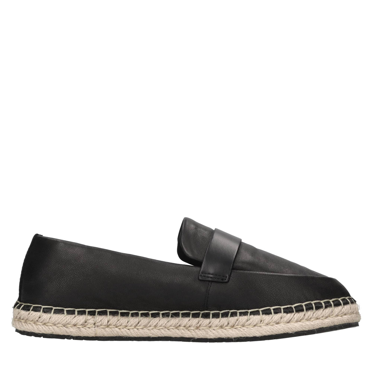 Mocassini espadrillas in pelle 