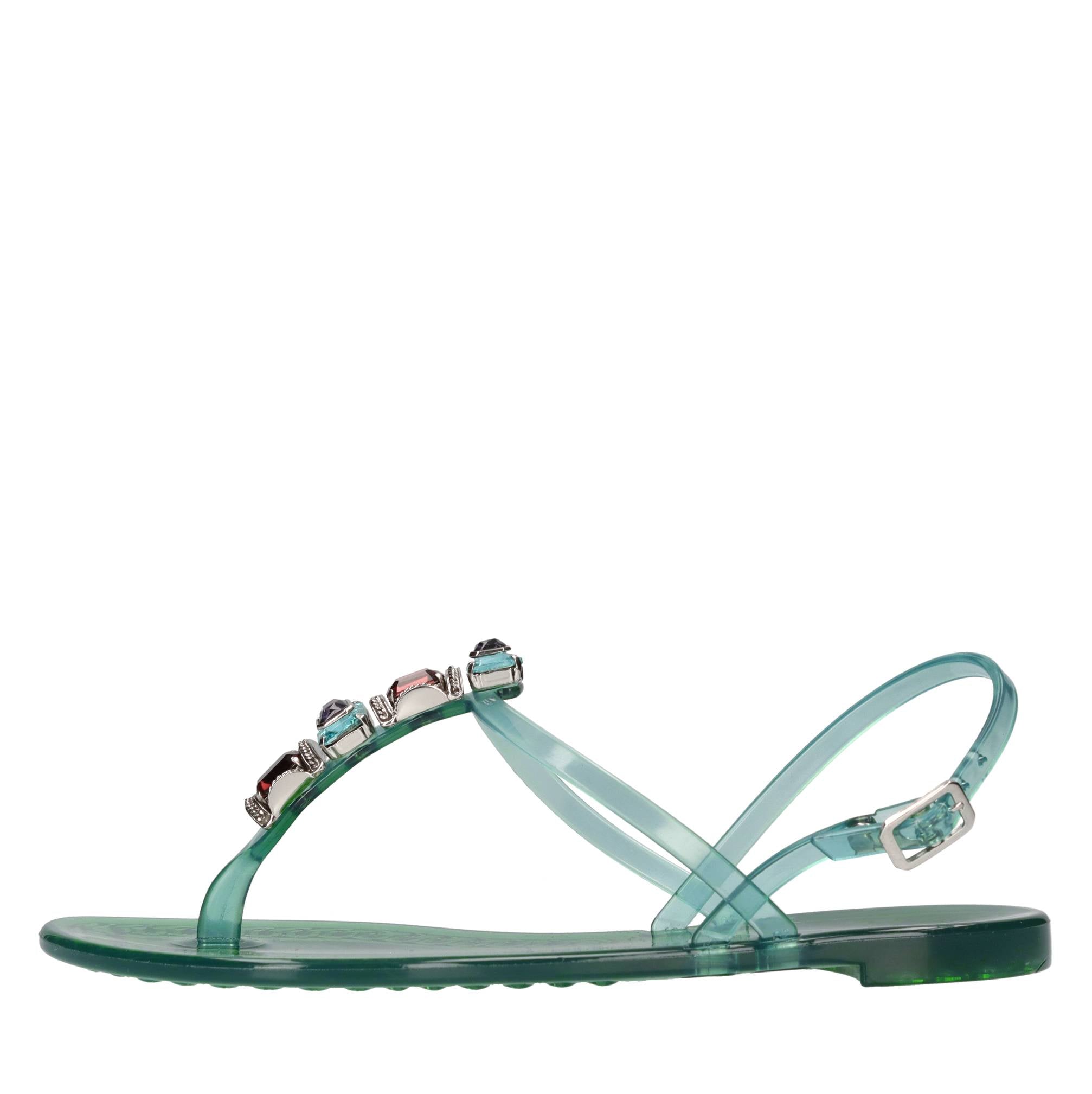 Sandali flat Jelly in PVC  e Swarovski 
