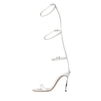 Sandali Blade Tiffany in vernice 