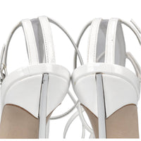 Sandali Blade Tiffany in vernice 