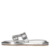CASADEI Sandali flat in pelle ed ecopelle