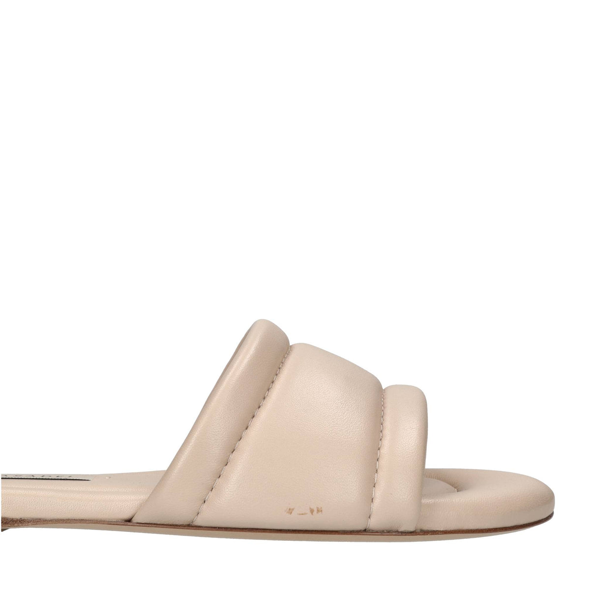 Sandali flat in pelle 