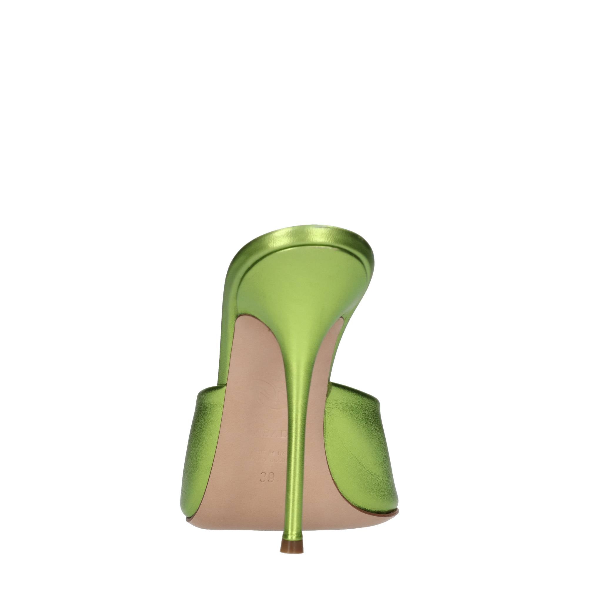 Mules in pelle 