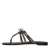 CASADEI Sandali flat Labuan in pelle e microstrass