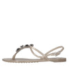 CASADEI Sandali flat Jelly in PVC  e Swarovski