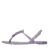 CASADEI Sandali flat Jelly in PVC e Swarovski.