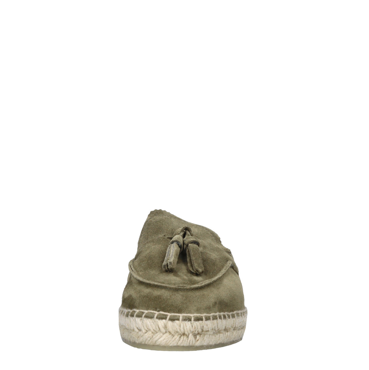 Mocassini espadrillas in camoscio e rafia 