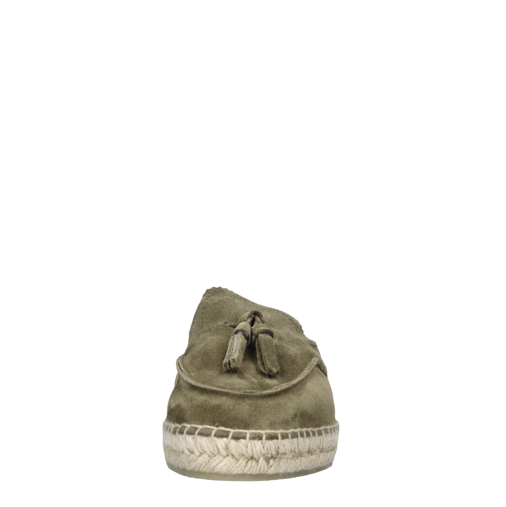 Mocassini espadrillas in camoscio e rafia 