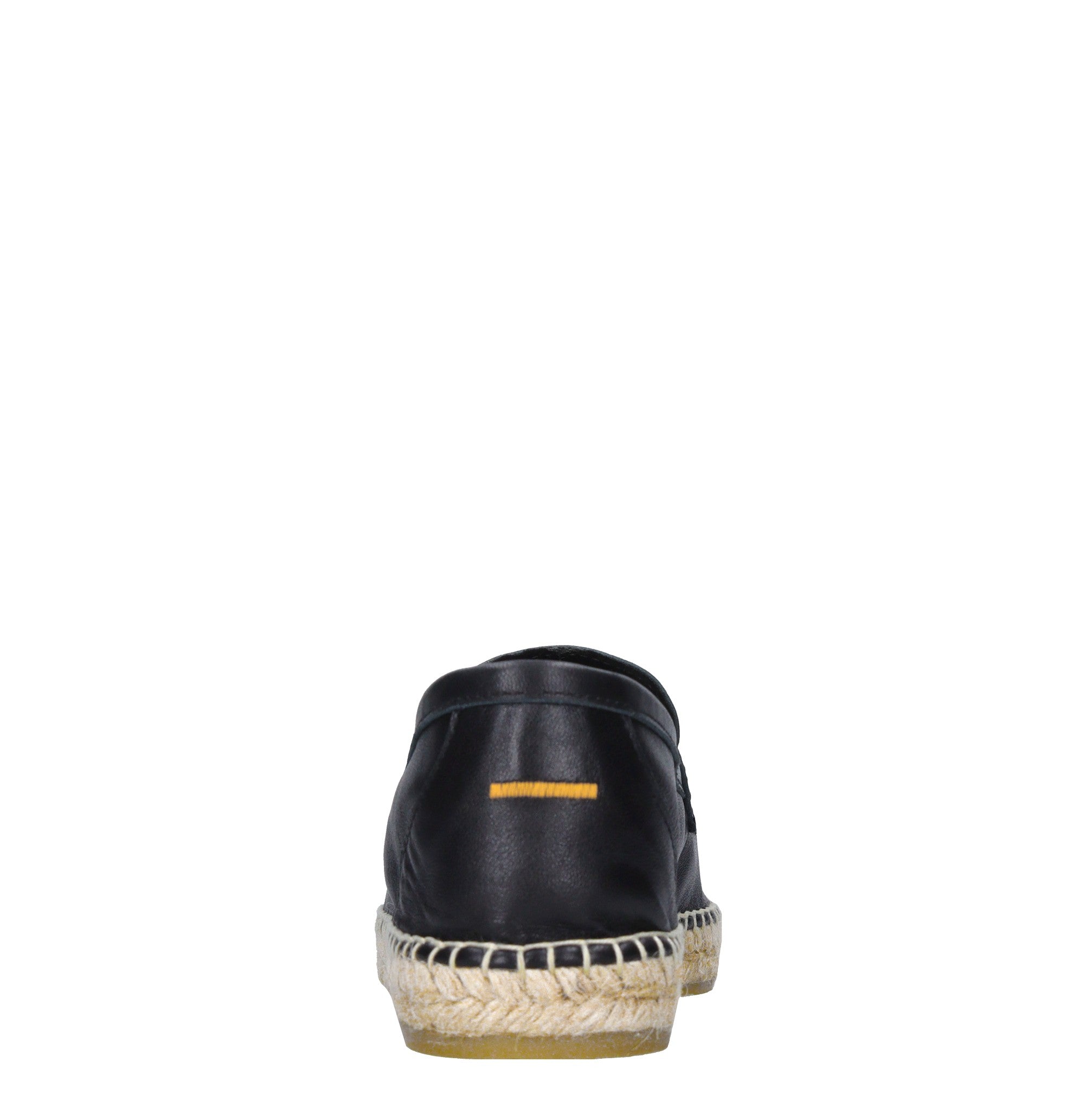 Mocassini espadrillas in pelle e rafia 