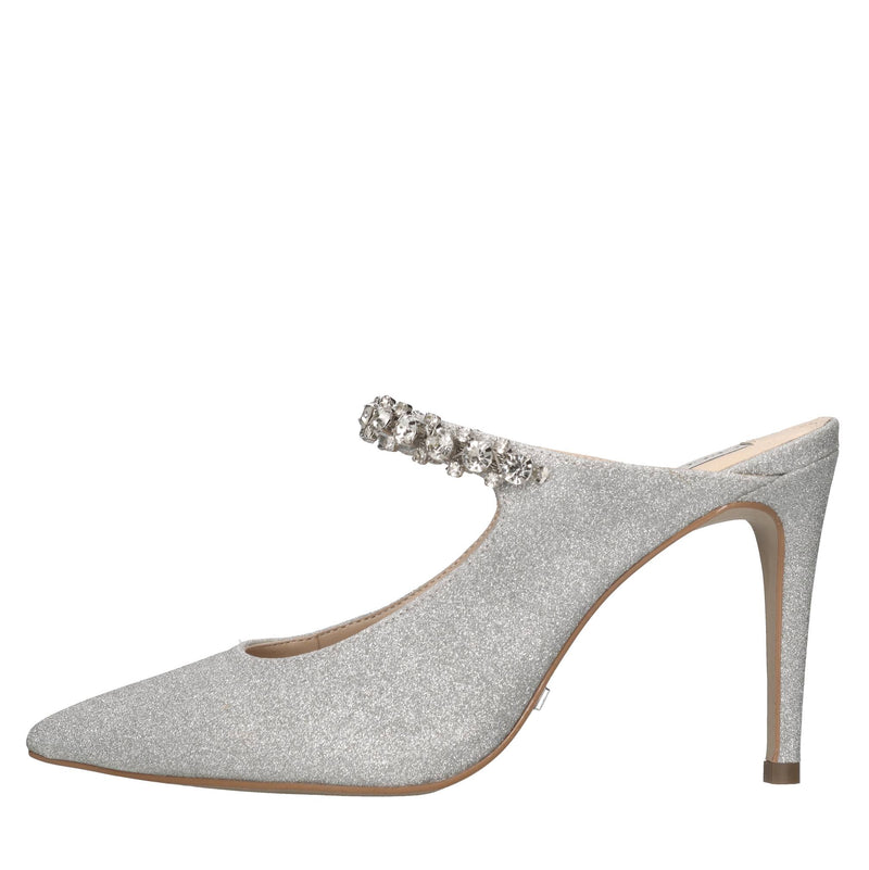 Sabot in glitter e strass 