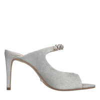 Mules in glitter e applicazioni 