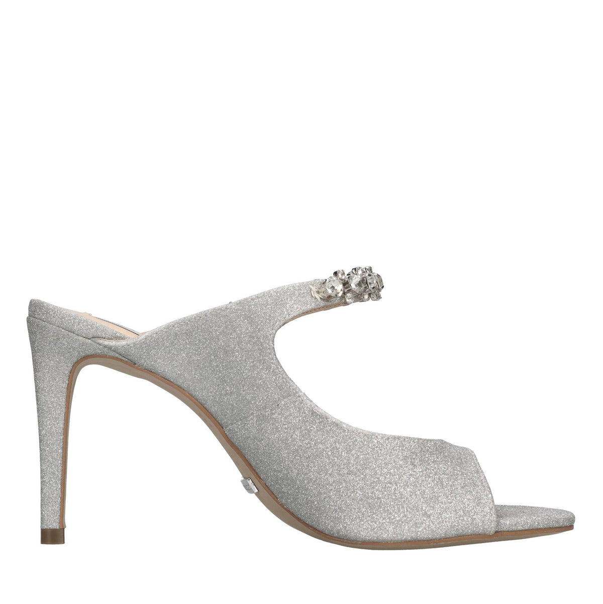 Mules in glitter e applicazioni 
