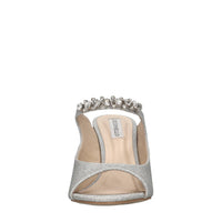 Mules in glitter e applicazioni 