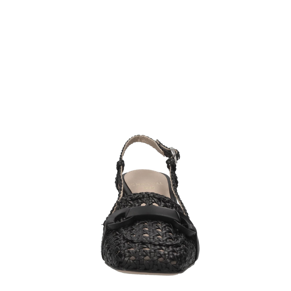 Décolleté slingback in pelle 
