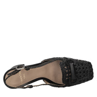 Décolleté slingback in pelle 