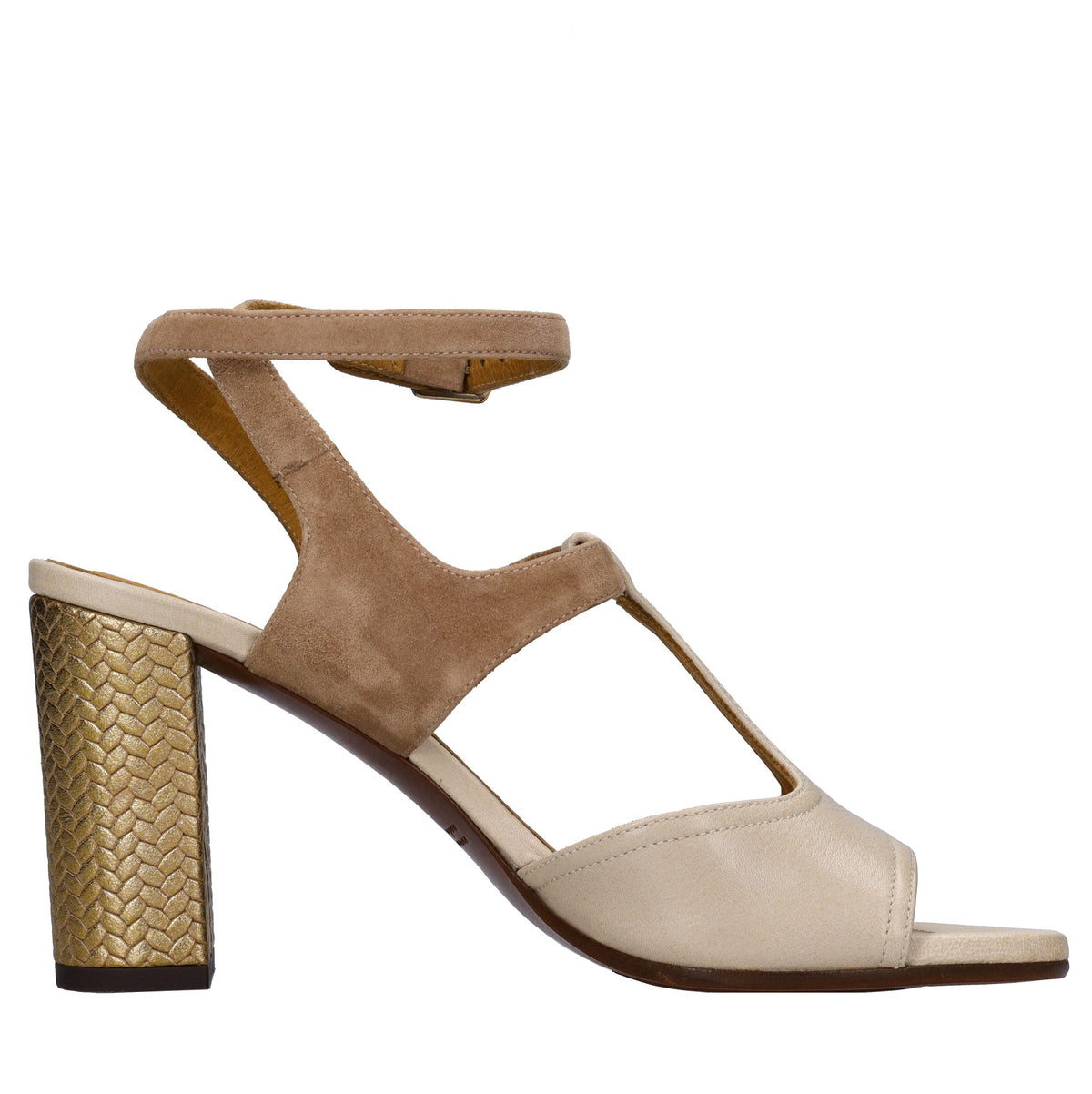 Sandali in pelle e camoscio 