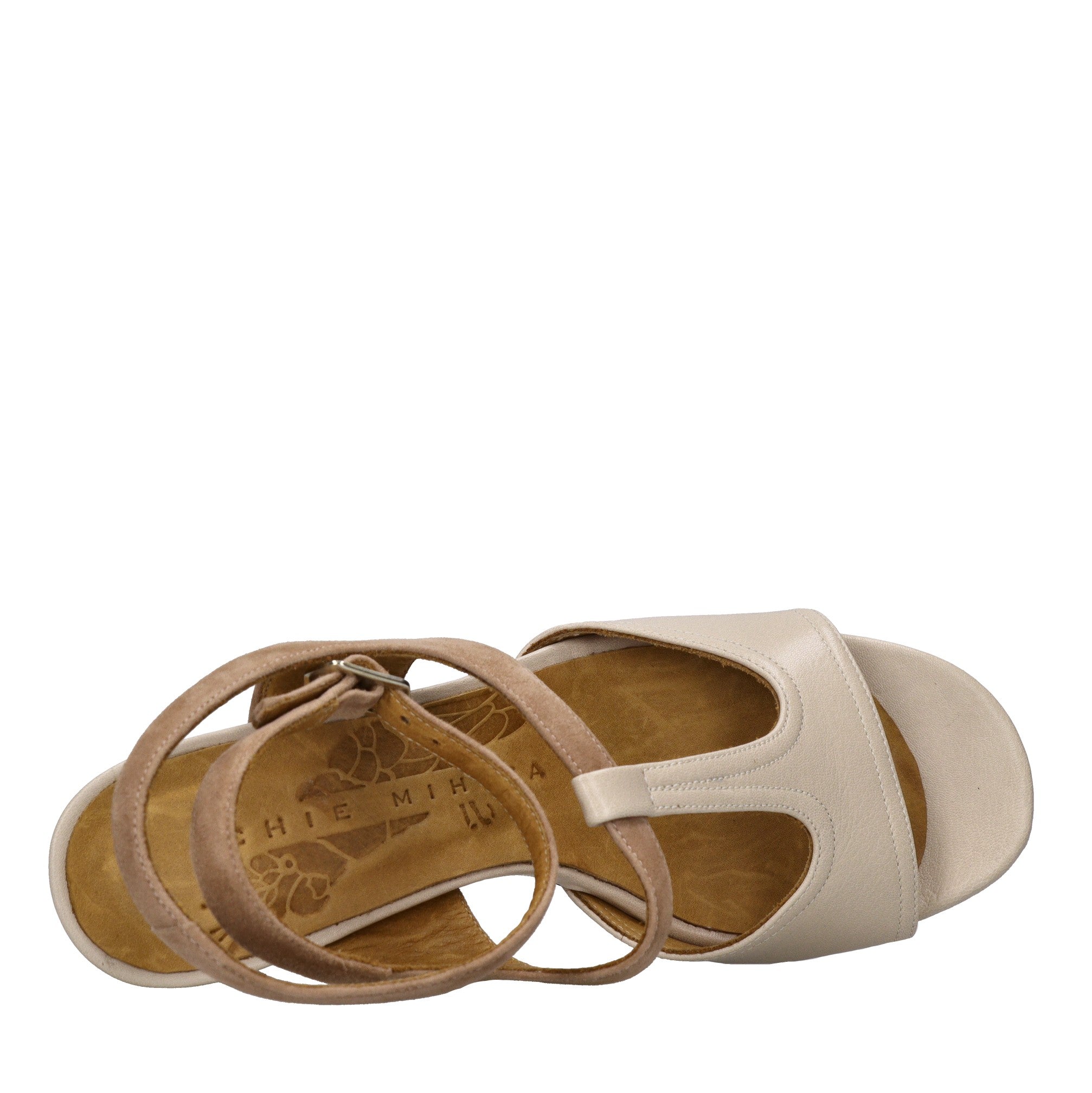 Sandali in pelle e camoscio 