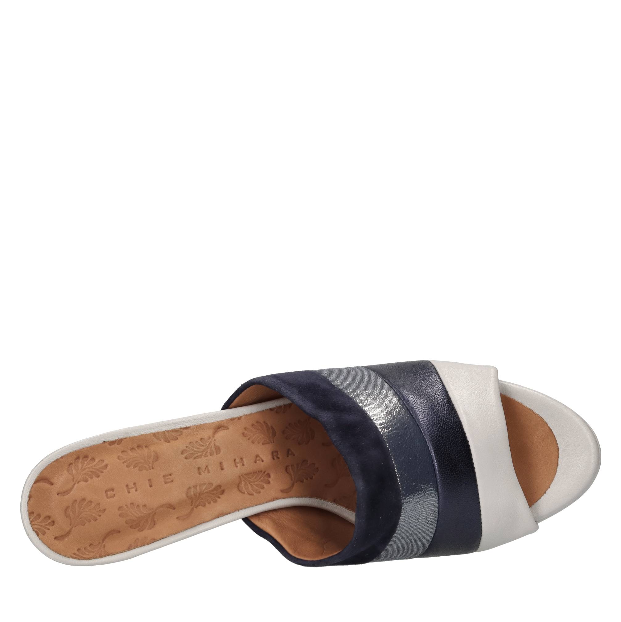 Mules in pelle e camoscio 