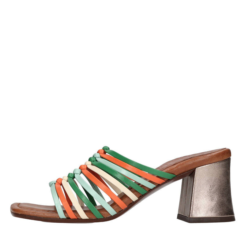 Mules in pelle 