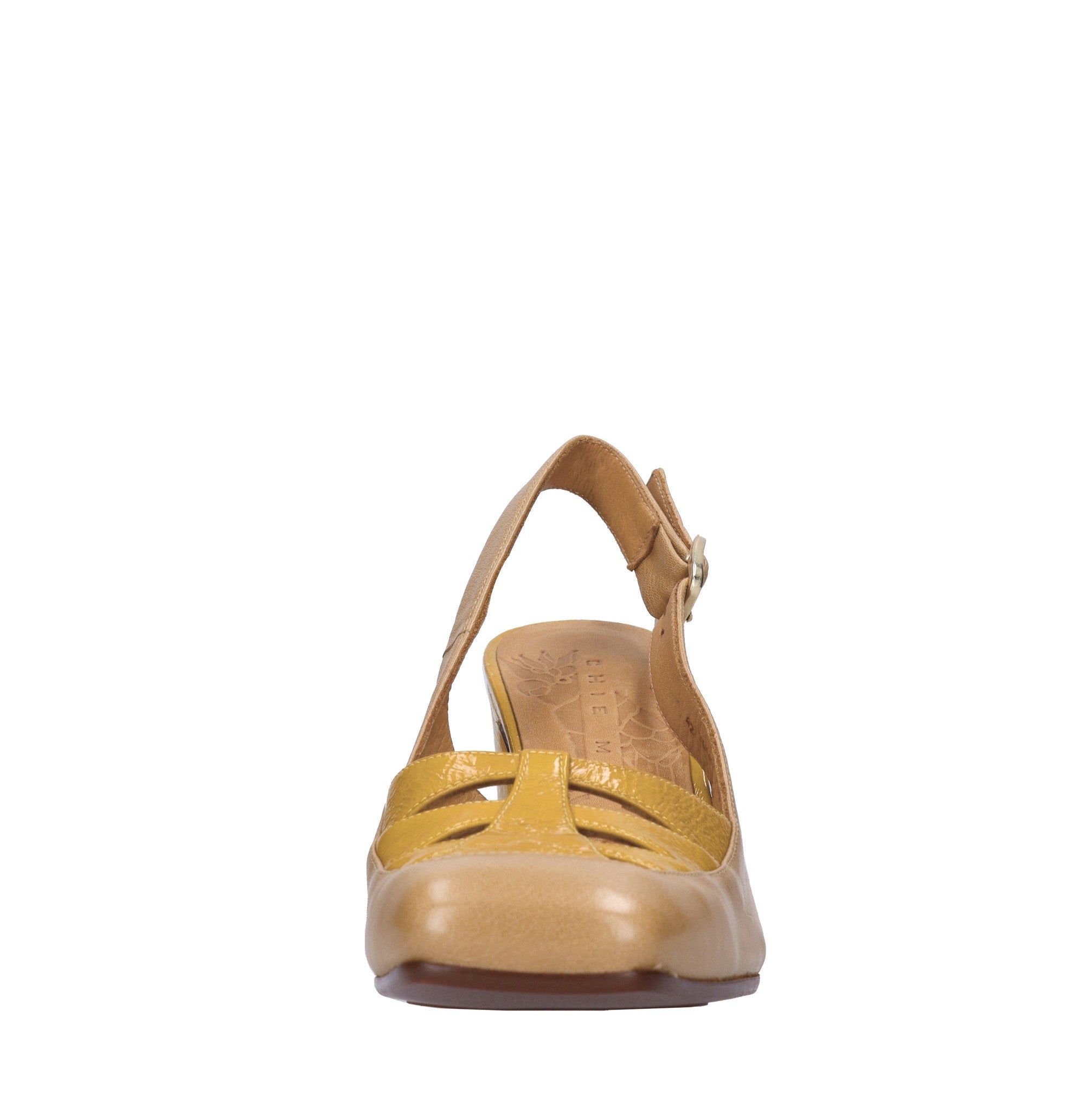 Décolleté slingback in pelle 