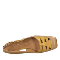 Décolleté slingback in pelle 