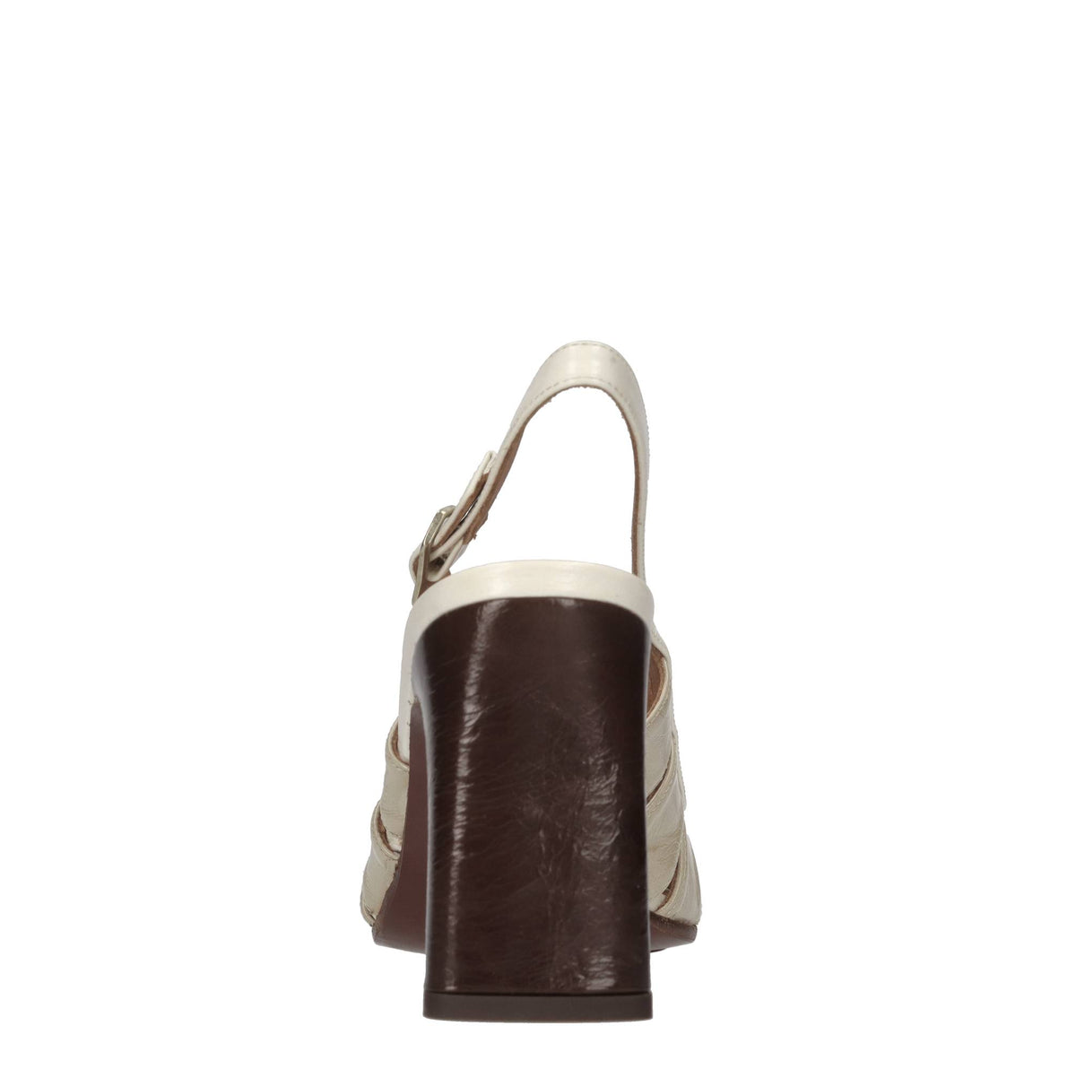 Décolleté slingback in pelle 