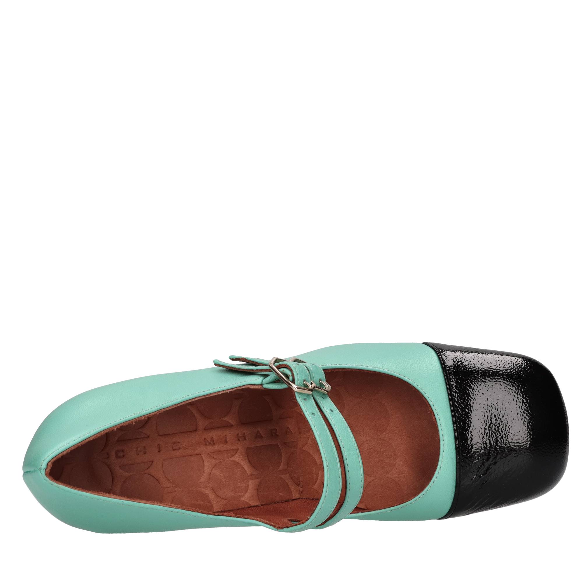 Décolléte in pelle 