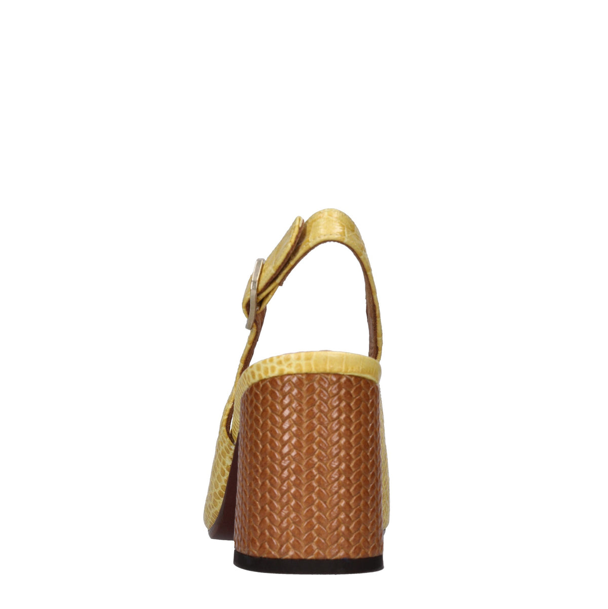 Décolleté slingback in pelle 